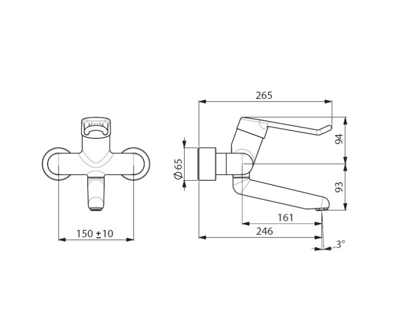 ORAS MEDIPRO Смеситель для умывальника 5526AB