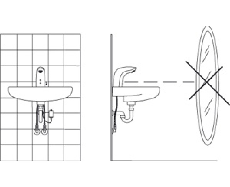 ORAS ELECTRA Бесконтактный cмеситель для умывальника 6V, Bluetoo