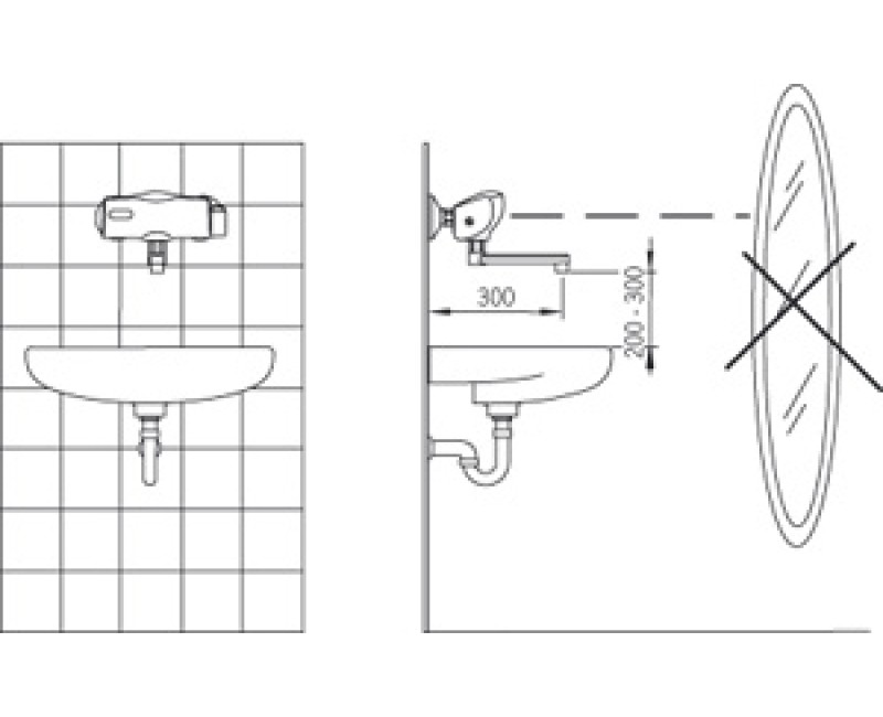 ORAS Electra izlietnes jaucējkrāns, 6V 6179