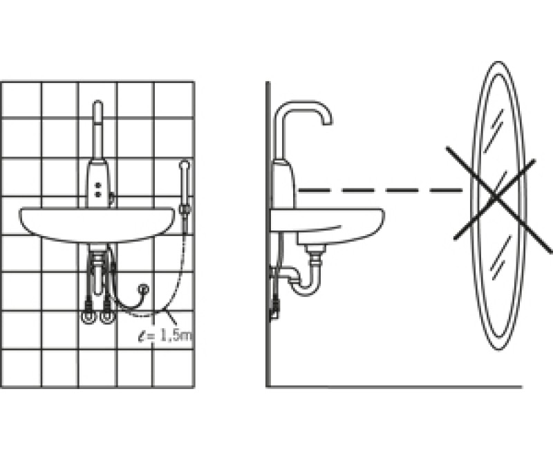 ORAS ELECTRA Бесконтактный cмеситель для умывальника 12V, 6336F