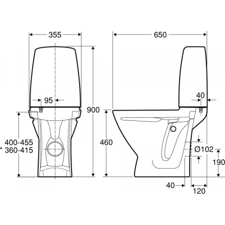 IFO SIGN WC WC унитаз для инвалидов 4/2L 6872