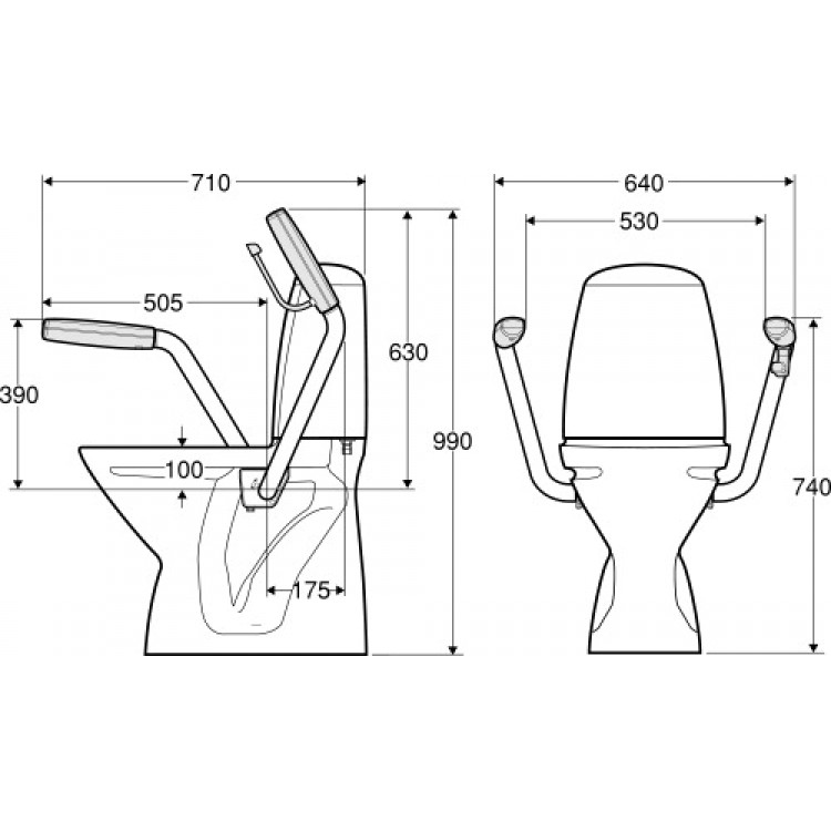 IFO SIGN WC WC унитаз для инвалидов 4/2L 6872