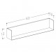 KAME Vannas istabas plaukts 60cm, AC1701-60/W/BL KAME Vannas istabas plaukts 60cm, AC1701-60/W/BL