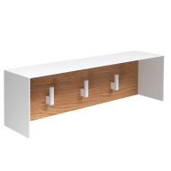 KAME Вешалка для ванной комнаты 40см, 3 крючка AC1702-40/W/WH