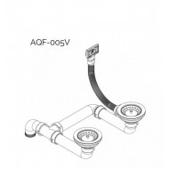 Aquasanita Клапан для мойки 3 1/2 c переливом AQF-005V