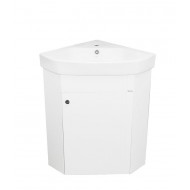 Aqualine Basic Vannas istabas stūra skapītis ar izlietni 47cm, 9