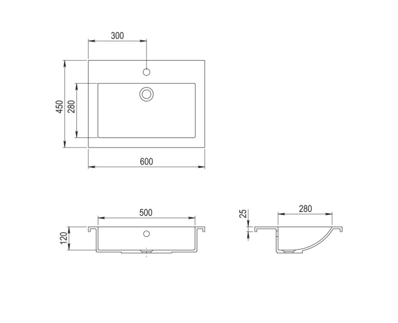Aquasanita Decorus Uzliekamā izlietne 60x45cm, BQA60-601