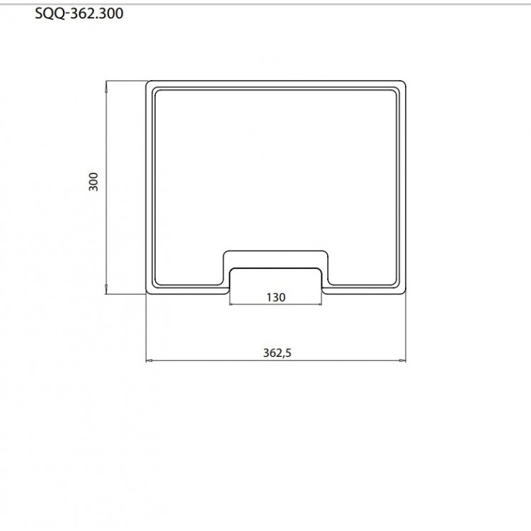 Aquasanita Griežamais dēlītis, koks SQQ-362.300