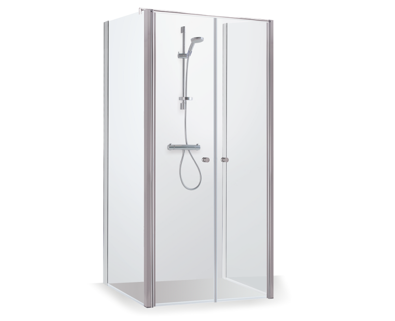 Baltijos Brasta Dušas stūris kvadrātveida ERIKA PLUSS 100x100cm