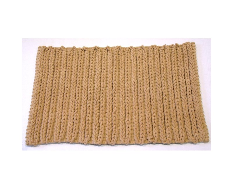 Ba-De CHROCHET Vannas istabas paklājs 50x80cm, bēšs