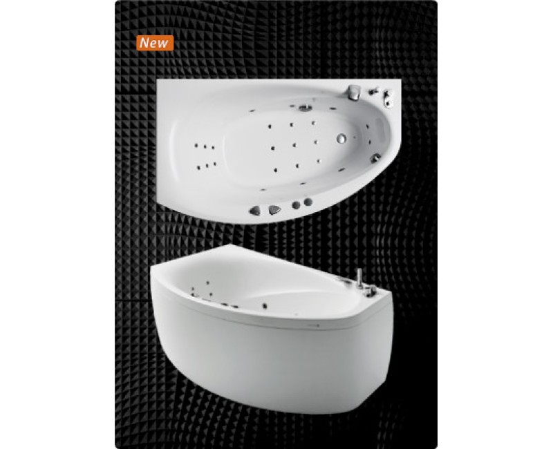 Balteco Stūra vanna Eclipse 16, 160x95cm