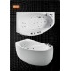 Balteco Stūra vanna Eclipse 15 ar paneli, 150x95cm Balteco Stūra vanna Eclipse 15 ar paneli, 150x95cm