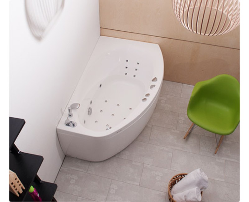 Balteco Stūra vanna Eclipse 16, 160x95cm