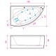 Balteco Stūra vanna Idea 15, 150x91cm Balteco Stūra vanna Idea 15, 150x91cm