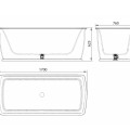 Balteco Ванна EPOQUE 170x76 cm