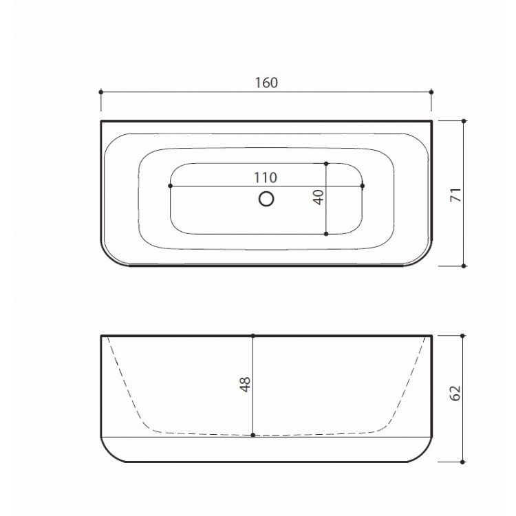Balteco Vanna GAMMA 160x71cm Balteco Vanna GAMMA 160x71cm