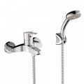 BASE-TRES Смеситель для Cмеситель для ванны и душа,хром, 21517010