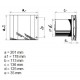 Blauberg Ventilators Quatro 125T ar taimeri Blauberg Ventilators Quatro 125T ar taimeri