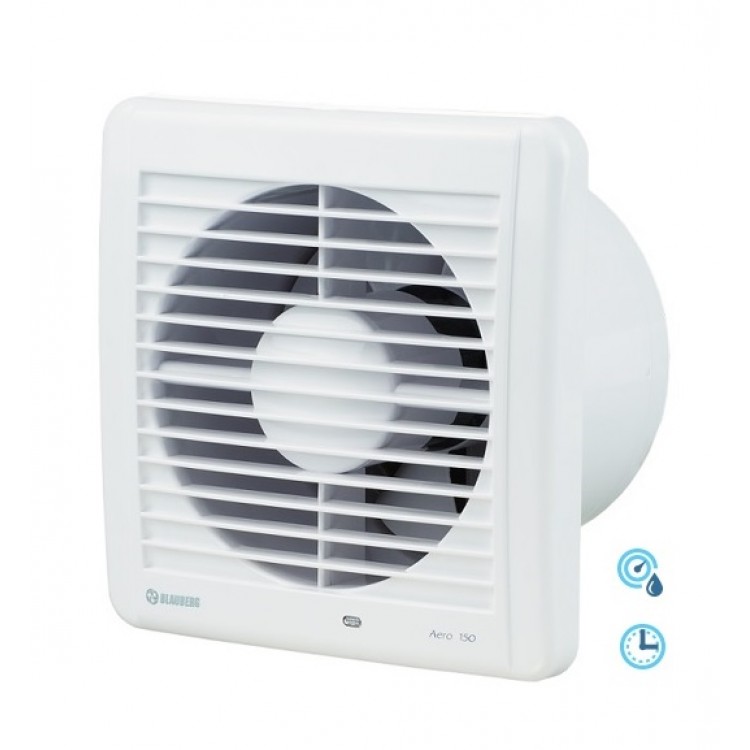 Blauberg Ventilators Aero 150H ar taimeri, mitruma sensors