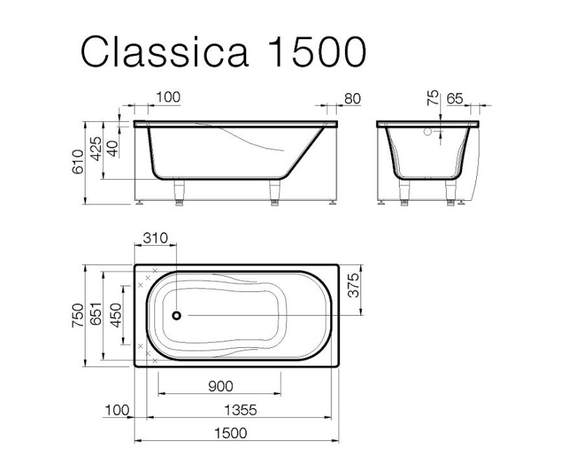 Vispool Vanna CLASSICA 150x75