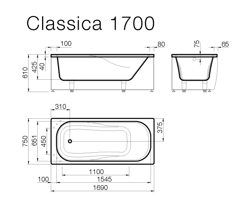 Vispool Vanna CLASSICA 170x75