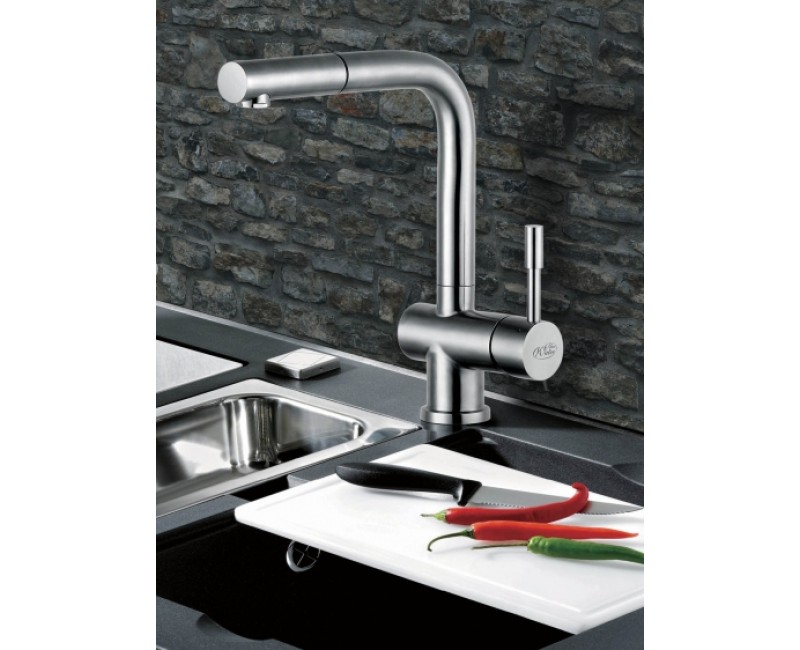 BLUE WATER CORSA-INOX cмеситель для кухни с выдвижным изливом
