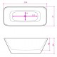 Balteco Vanna DUNE 174x77 cm Balteco Vanna DUNE 174x77 cm