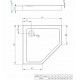 Radaway Dušas paliktnis Doros PT Compact 90x90, balts Radaway Dušas paliktnis Doros PT Compact 90x90, balts