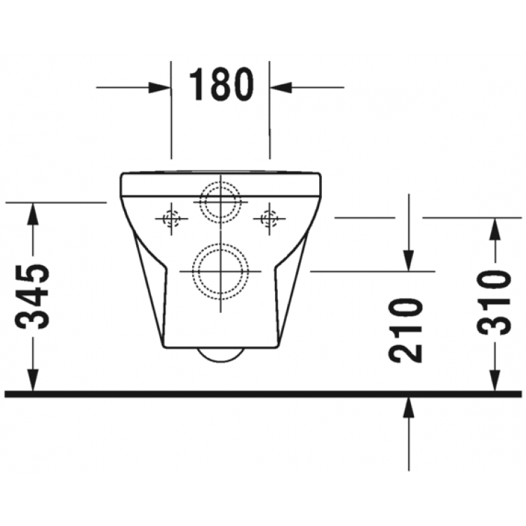 Duravit DuraStyle Basic Rimless Piekaramais WC ar SC vāku, 45620900A1 Duravit DuraStyle Basic Rimless Piekaramais WC ar SC vāku, 45620900A1