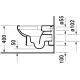 Duravit DuraStyle Basic Rimless Piekaramais WC ar SC vāku, 45620900A1 Duravit DuraStyle Basic Rimless Piekaramais WC ar SC vāku, 45620900A1