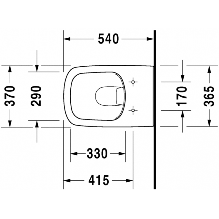 Duravit DuraStyle Piekaramais WC ar SC vāku 253809000 Duravit DuraStyle Piekaramais WC ar SC vāku 253809000