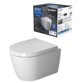 Duravit ME by Starck Compact Rimless Подвесной WC унитаз c крышк, 45300900A1