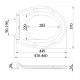 Duschy SLIM SENSE WC Soft Close poda vāks, zils 805-45 Duschy SLIM SENSE WC Soft Close poda vāks, zils 805-45