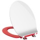 Duschy SLIM SENSE WC Soft Close poda vāks, sarkans 805-43 Duschy SLIM SENSE WC Soft Close poda vāks, sarkans 805-43