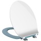 Duschy SLIM SENSE WC Soft Close poda vāks, zils 805-45 Duschy SLIM SENSE WC Soft Close poda vāks, zils 805-45