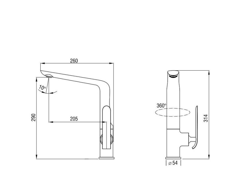 Art Platino Смеситель для кухонной раковины EMIRA