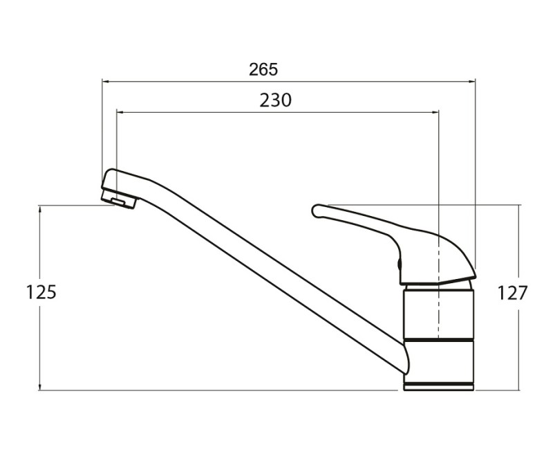 Aquasanita Eko Virtuves izlietnes granīta jaucējkrāns 2561-110