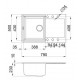 Elleci Virtuves izlietne Easy-300 79x50cm, melna Elleci Virtuves izlietne Easy-300 79x50cm, melna