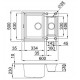 Elleci Virtuves izlietne Easy-150 60x50cm, balta Elleci Virtuves izlietne Easy-150 60x50cm, balta