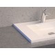 Vispool Akmens masas izlietne F-1000 100x45 cm, balta Vispool Akmens masas izlietne F-1000 100x45 cm, balta