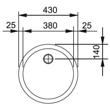 FRANKE Virtuves izlietne RAMBLA 43cm, RAX 610-38,pulēts tērauds