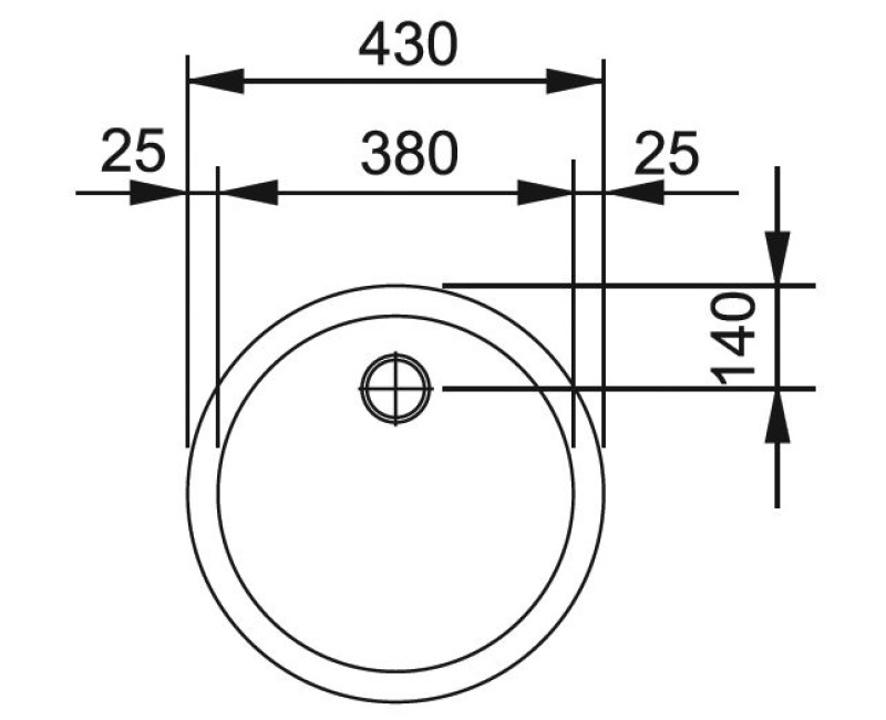 FRANKE Кухонная мойка RAMBLA 43 cm, RAX 610-38, сталь полированн