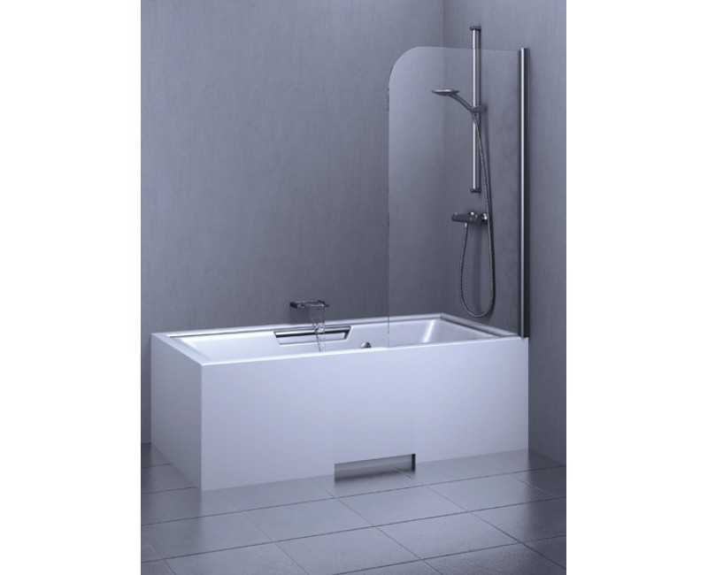 Stikla Serviss Vannas sieniņa FRANCESCA 800mm