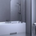 Stikla Serviss Vannas sieniņa FRANCESCA Plus 1100mm