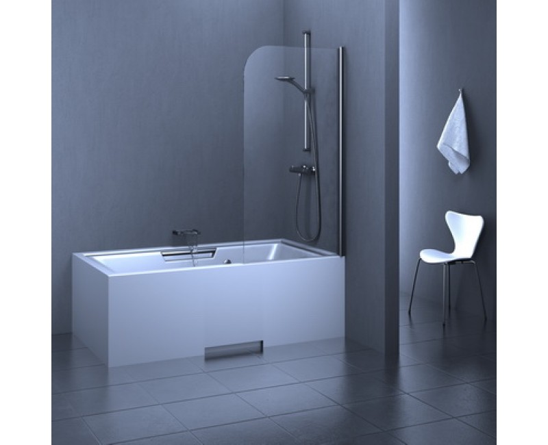 Stikla Serviss Vannas sieniņa FRANCESCA 800mm