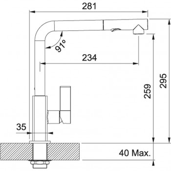 FRANKE Кухонный смеситель MARIS, 115.0392.382