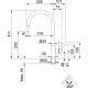 FRANKE Virtuves izlietnes jaucējkrāns MARIS J-SPOUT,115.0523.195 FRANKE Virtuves izlietnes jaucējkrāns MARIS J-SPOUT,115.0523.195