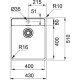 FRANKE Кухонная мойка MARIS 43x51см, MRX210-40TL,127.0531.851 FRANKE Кухонная мойка MARIS 43x51см, MRX210-40TL,127.0531.851