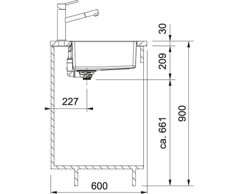 FRANKE Кухонная мойка MARIS 49x44см, MRX210-45,127.0553.961