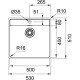 FRANKE Virtuves izlietne MARIS 53x51 cm, MRX210-50TL,127.0531.85 FRANKE Virtuves izlietne MARIS 53x51 cm, MRX210-50TL,127.0531.85